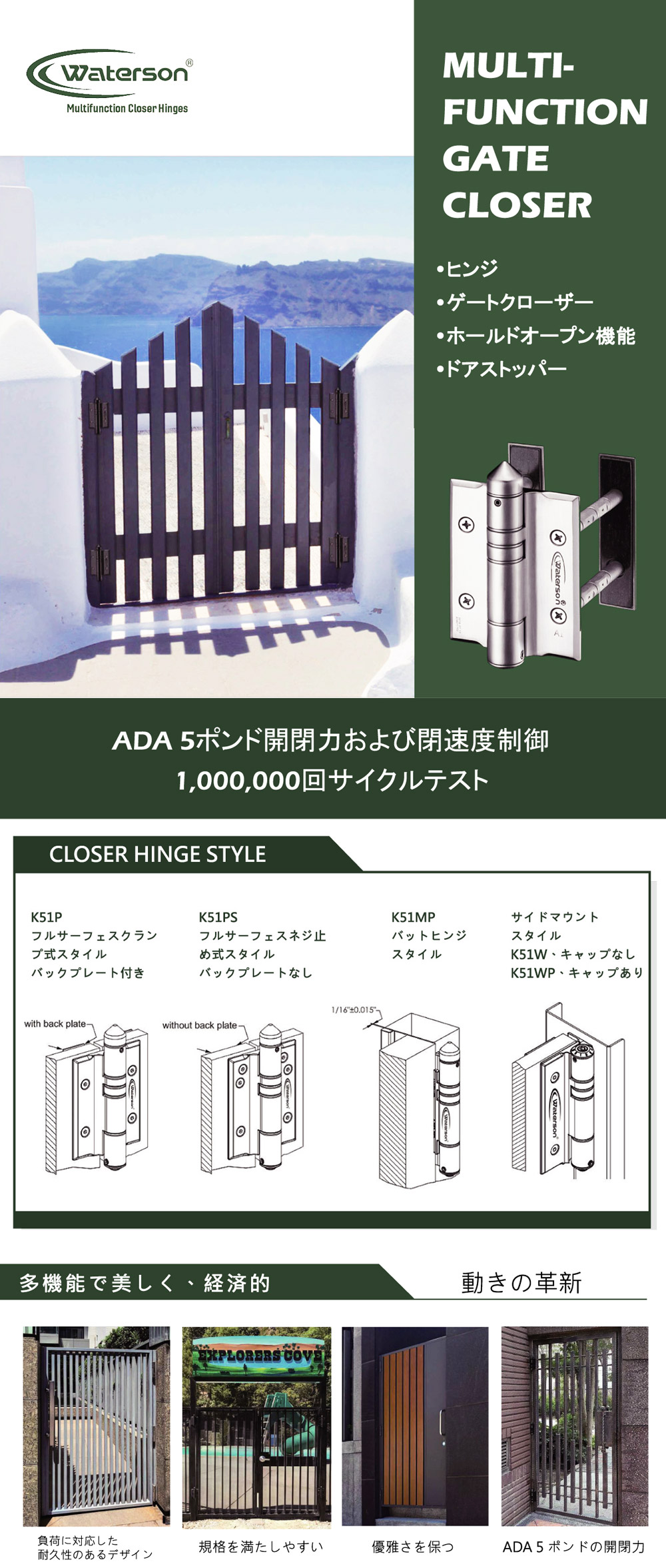 笠源ステンレス製自動ドアクローザー